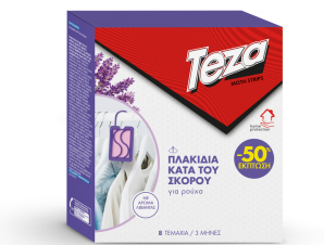 Πλακίδια Κατά του Σκόρου Λεβάντα Teza (8τεμ) -50%