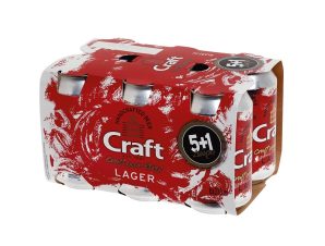Μπύρα κουτί Lager Craft (6×330 ml) 5+1 Δώρο